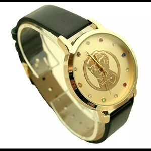 Marvel Avengers Infinity Stones Gauntlet Goldtone Dress Watch Unisex New NOS Box